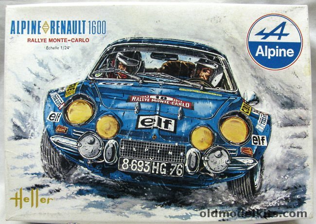 Heller 1/24 Alpine Renault 1600 Monte Carlo Rally, L761 plastic model kit